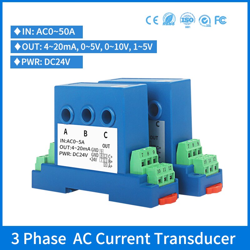 3 phase current transducer