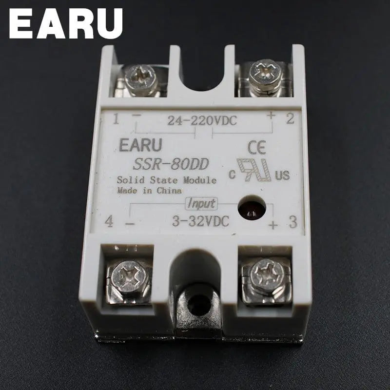 1 pcs Solid State Relay SSR-80DD 80A 3-32V DC Input TO 24-220V DC - electrical center b2c,ssr-80dd