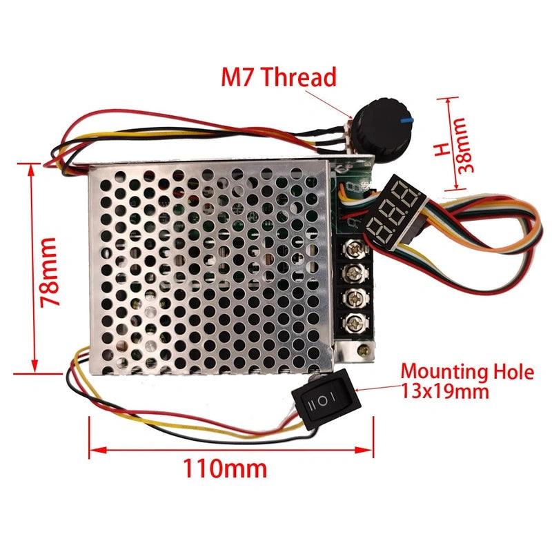 10~55V 60A 1800W DC Brush Motor PWM Governor 24V 36V 48V CW CCW Digital Speed Regulator Car Linear Actuator (BG1055-4060LRDC).