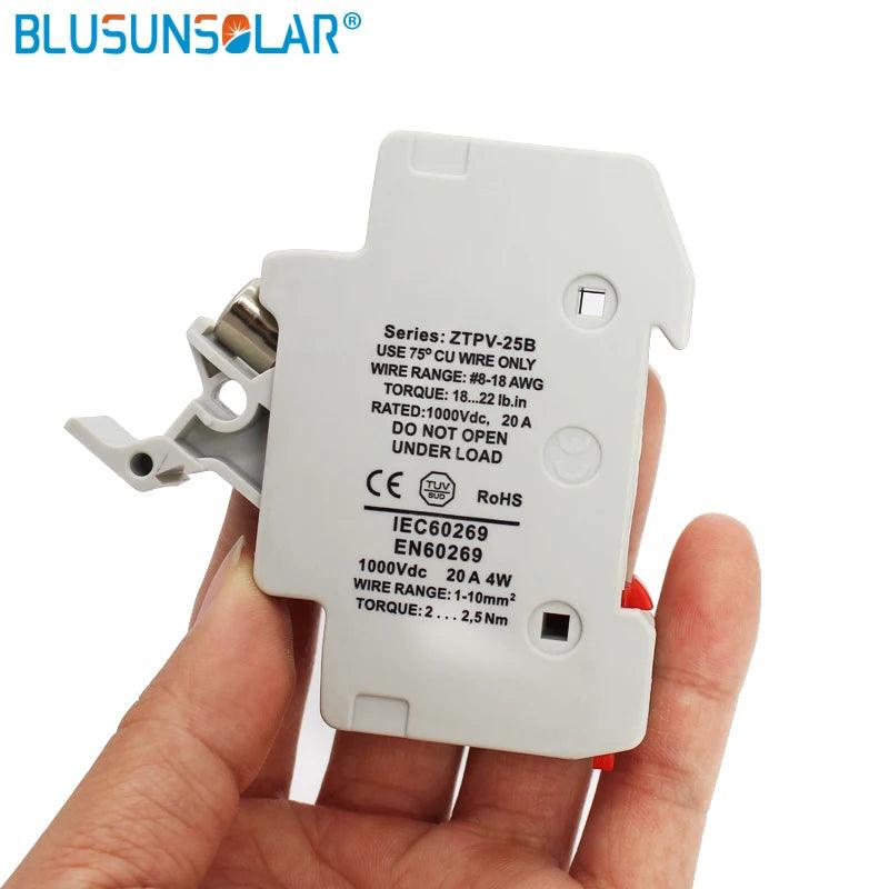 10 PCS Fuse Holder for PV Fuse 1000V DC High Quality with and ROHS Approved