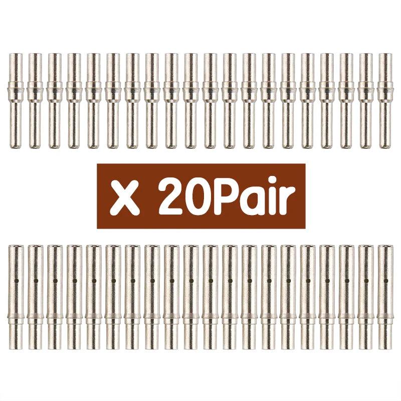 100/50/20/10 pair 45A Solar Connector male and female inside metal core use for PV cable connection of solar connector pins