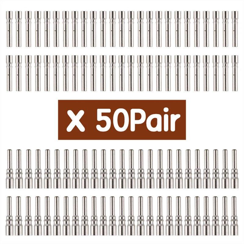 100/50/20/10 pair 60A Solar Connector male and female inside metal core use for PV cable connection of solar connector pins