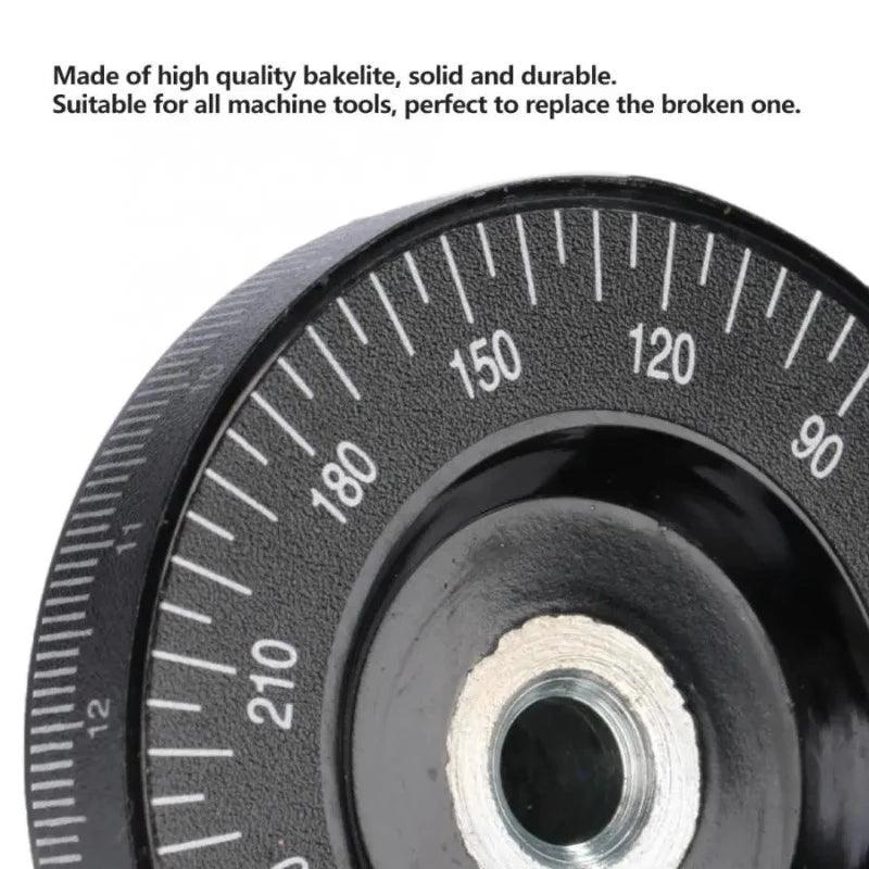 10x63mm Solid Bakelite Milling Handle Hand Wheel CNC 3D Printer Milling Machine Lathe Handwheel With Scale Replacement Parts