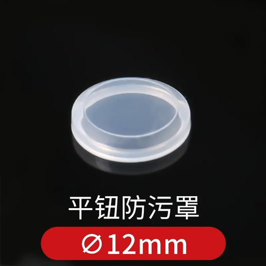 Push Button Protective Cover, Waterproof Dustproof Anti-oil Button Guard Cap, Warning Ring, for 12/16/19/22/25mm Metal Pushbutton Switch
