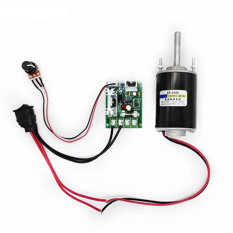 12V 24V DC Motor Controller PWM Speed DC12V-36V 10A 120W Governor Adjustable Speed Reversed CW CCW PLC Control Electric Drive,dc motor controller 12v