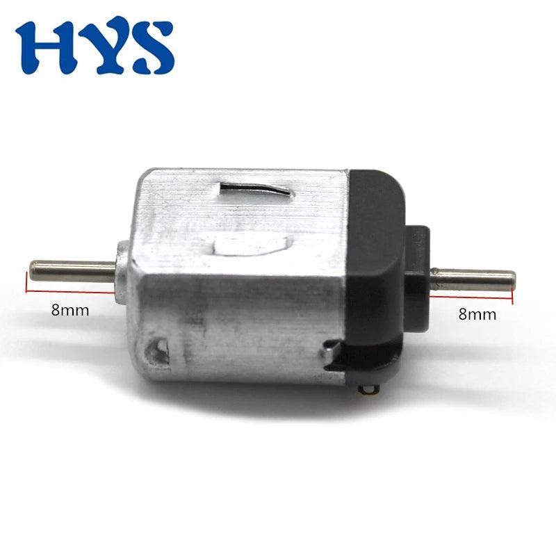 14pcs Mini 130 DC 1.5V-3V 11000RPM Motor Dual Shaft Double 2mm Axis DIY Hobby Toy Car Fan Model Micro 15mm*20mm Electric Motor