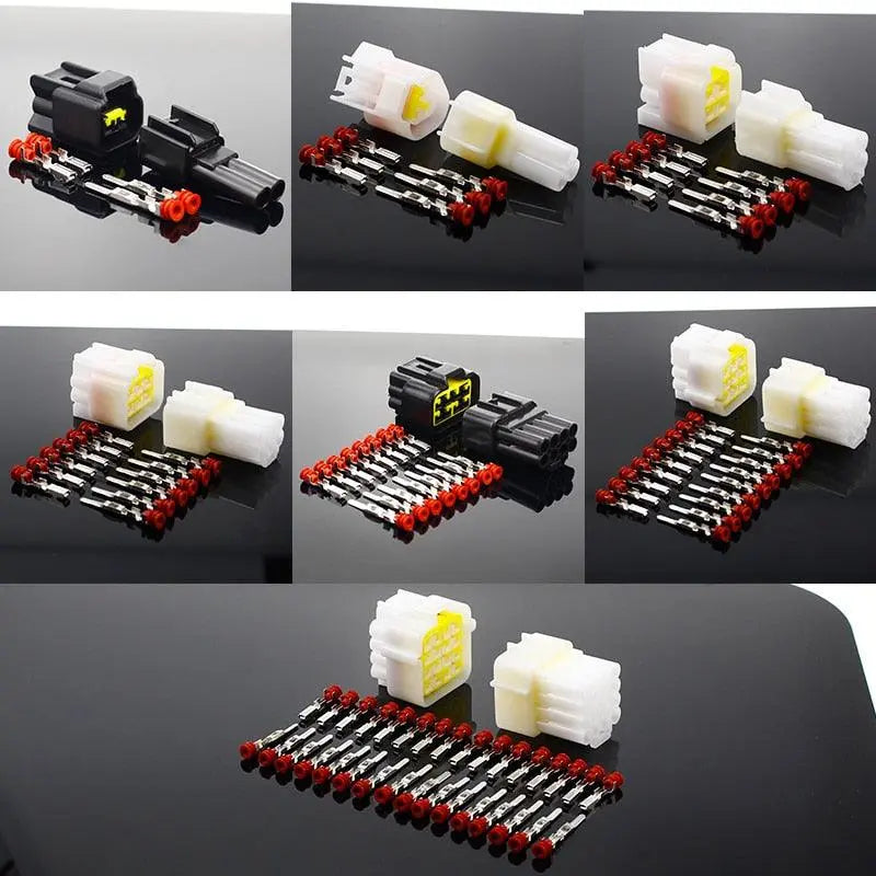 1 sets 2/3/4/6/8/9/16 Pin Way Waterproof Wire Connector Plug Car Auto Sealed Electrical Set Car Truck connect - electrical center b2c