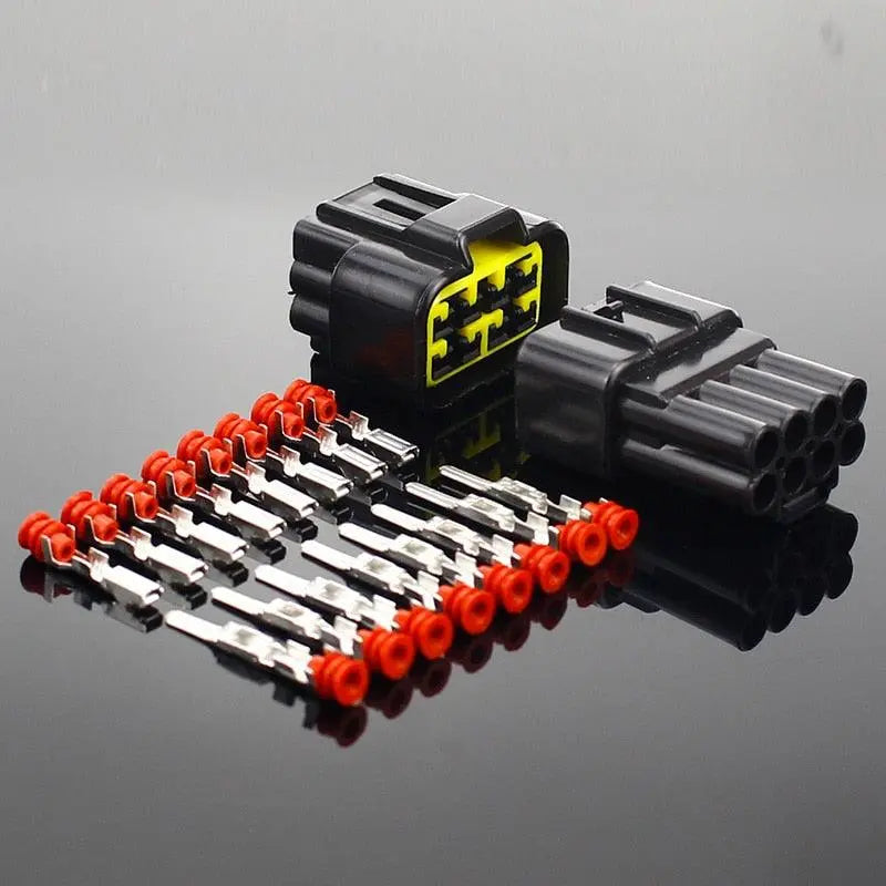 1 sets 2/3/4/6/8/9/16 Pin Way Waterproof Wire Connector Plug Car Auto Sealed Electrical Set Car Truck connect - electrical center b2c