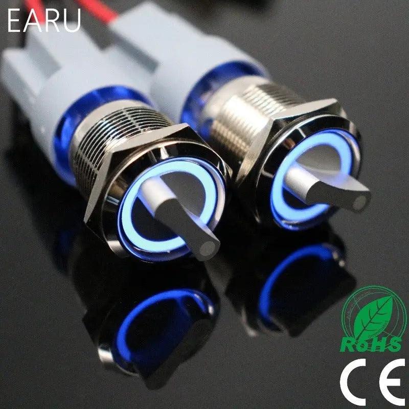 19mm 2 3 Position Metal Push Button Switch| 5V up to 220V optional - electrical center b2c