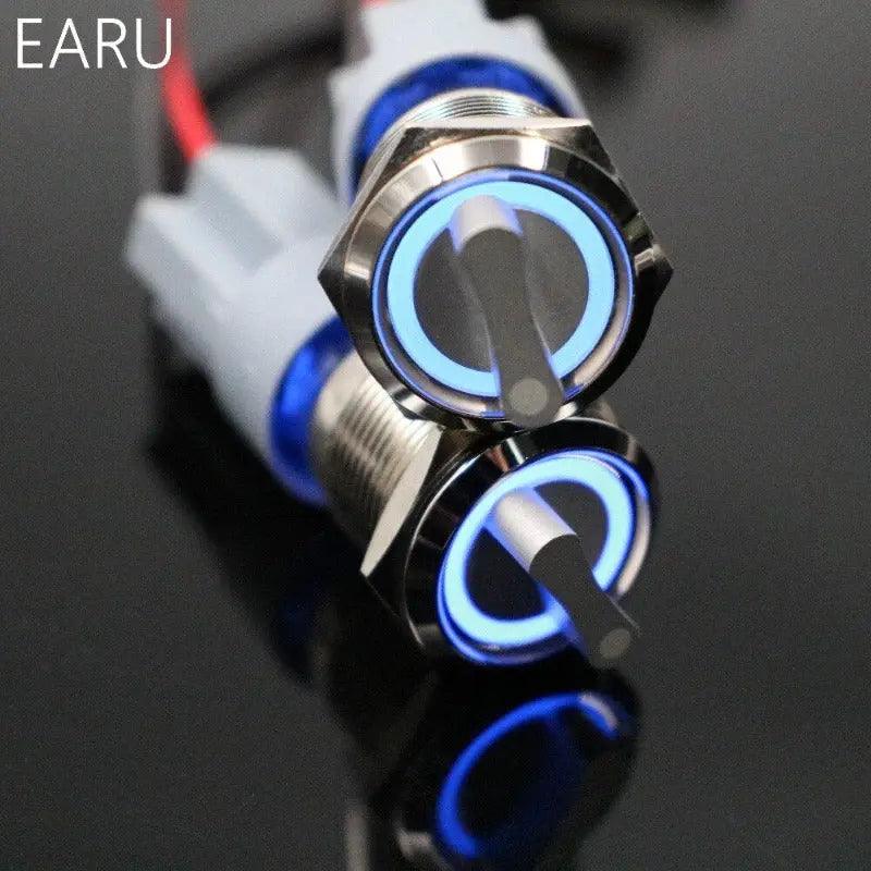 19mm 2 3 Position Metal Push Button Switch| 5V up to 220V optional - electrical center b2c