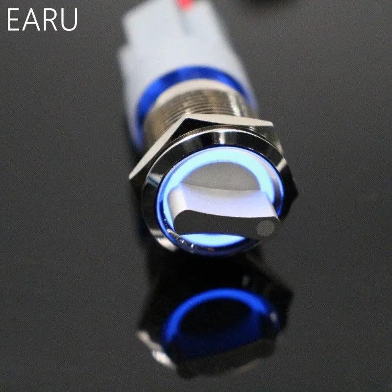19mm 2 3 Position Metal Push Button Switch| 5V up to 220V optional - electrical center b2c