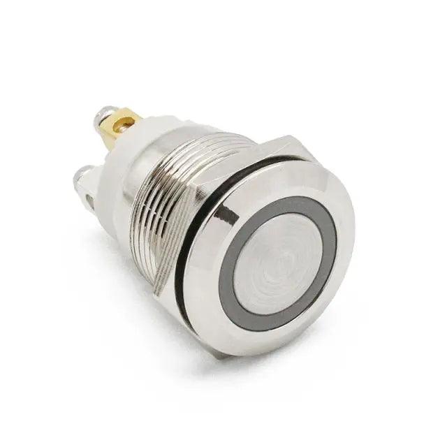 19mm 22mm Reset Metal Push Button| 4 Screw Foot For Car Power - electrical center b2c
