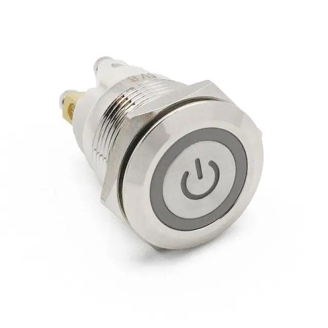19mm 22mm Reset Metal Push Button| 4 Screw Foot For Car Power - electrical center b2c