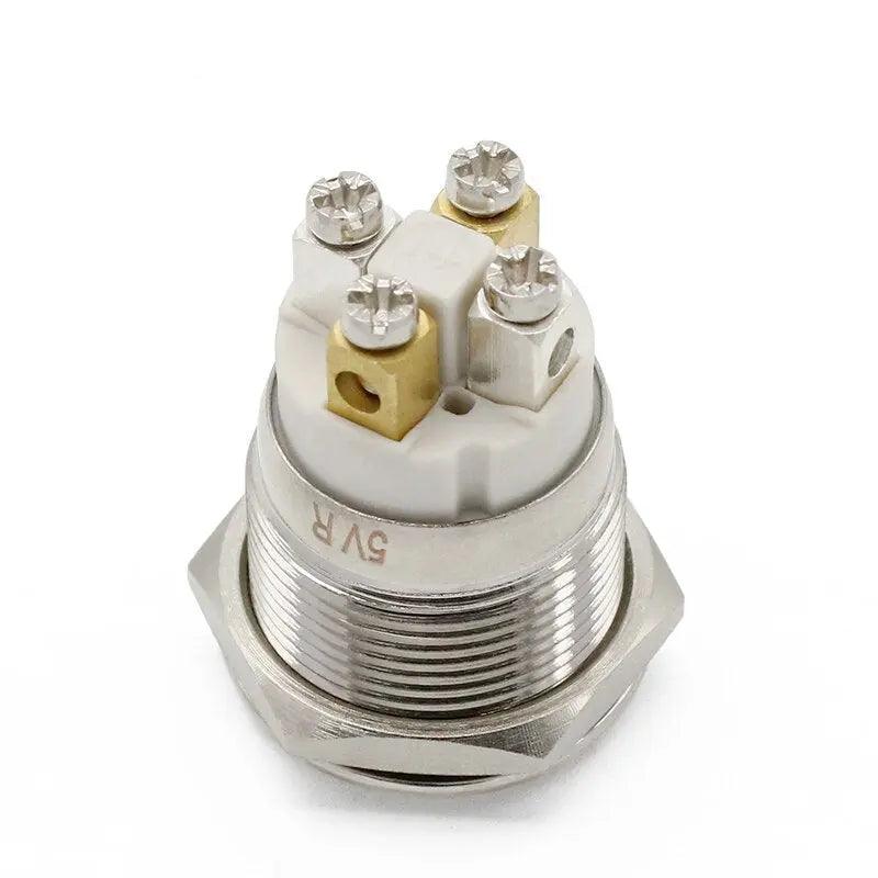 19mm 22mm Reset Metal Push Button| 4 Screw Foot For Car Power - electrical center b2c
