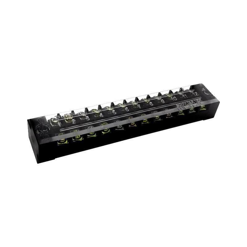1Pcs Dual Row Barrier Screw Terminal Block Strip Wire Connector 600V 15A 3/4/6/8/10/12/15/20 Positions Optional
