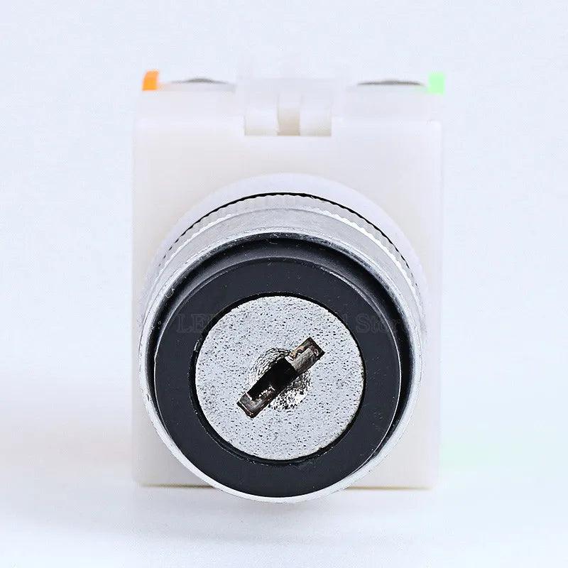 1Pcs LAY37-11Y2 20Y3 Y090 DPST 2 / 3 Position 1NO 1NC / 2NO Rotary Selector Key Lock / Reset Push Button Switch
