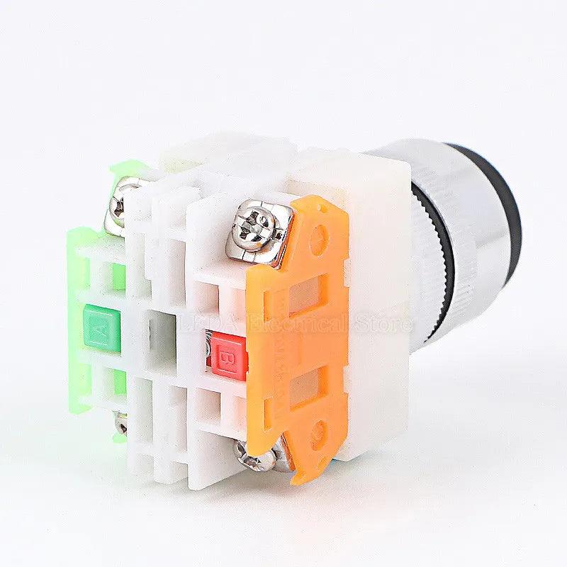 1Pcs LAY37-11Y2 20Y3 Y090 DPST 2 / 3 Position 1NO 1NC / 2NO Rotary Selector Key Lock / Reset Push Button Switch