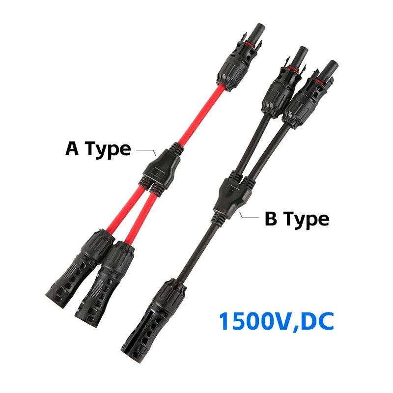 2 To 1 Hot Selling PV Mate Y Branch Connector With 4mm2 Solar Cable For Solar Pv System Solar 1000V 30A - electrical center b2c