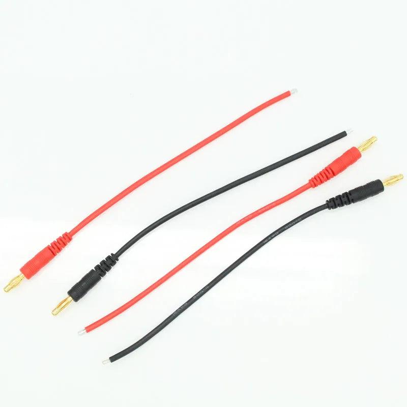 200 Pairs/Lot 4mm Banana Plug Cable Adapter 16AWG Soft Silicone Wire Switch Cable Connector 150mm
