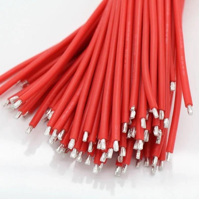 200 Pairs/Lot 4mm Banana Plug Cable Adapter 16AWG Soft Silicone Wire Switch Cable Connector 150mm
