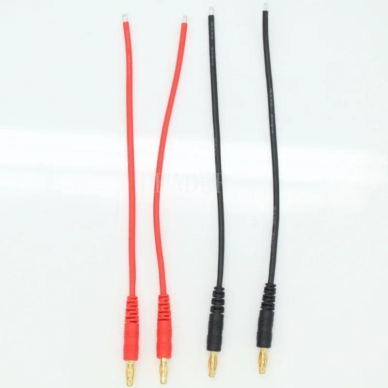 200 Pairs/Lot 4mm Banana Plug Cable Adapter 16AWG Soft Silicone Wire Switch Cable Connector 150mm