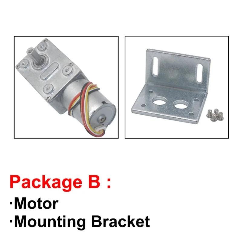 370 Brushless Motor Gear 12V 24V DC Electric Motor BLDC Metal Gearbox Worm Reduce Mni Motor JGY370,geared bldc motor