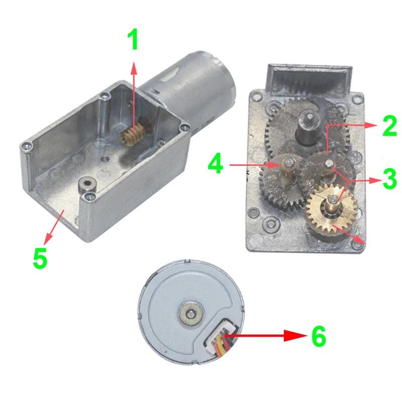 370 Brushless Motor Gear 12V 24V DC Electric Motor BLDC Metal Gearbox Worm Reduce Mni Motor JGY370,geared bldc motor
