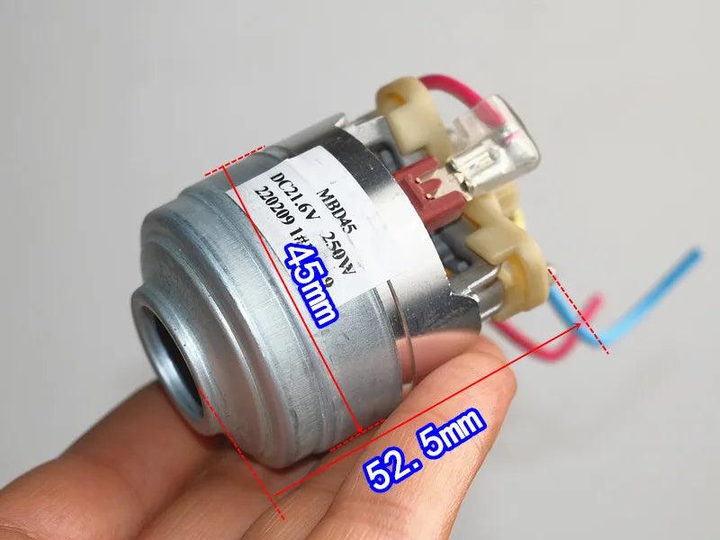 45mm Micro Three-phase Brushless DC Motor Fan 100,000 rpm 21.6V 250W Vacuum Cleaner Brushless Motor Turbo Fan DC12V-21V
