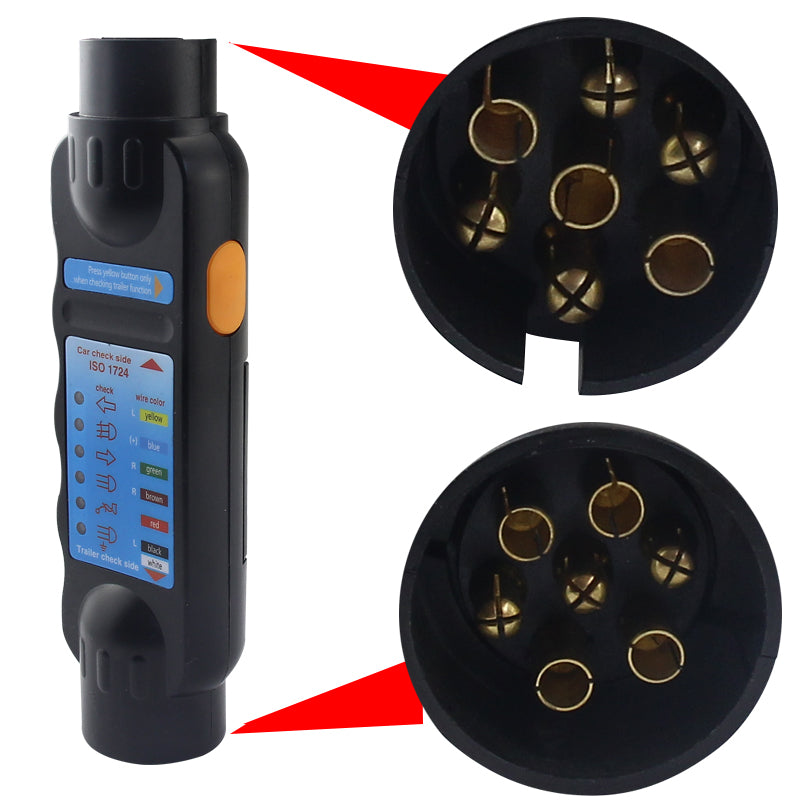 European Standard Seven-core Trailer Power Plug Socket European Style 7-pin Trailer Pickup Truck RV Adapter Connector