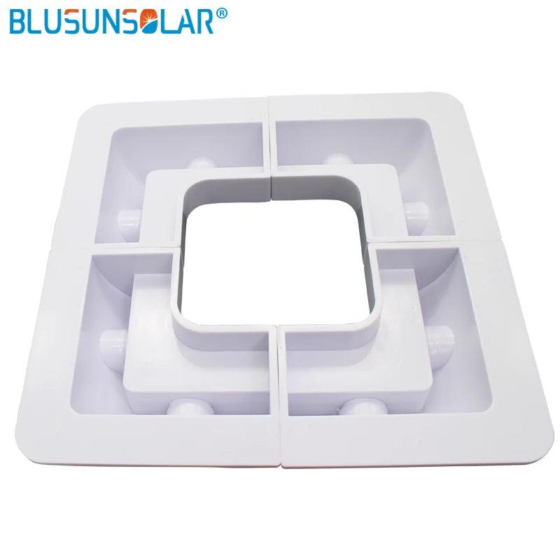 5 Set /Lot 4 X Corner Bracket Set Solar Panel Mounting Kit-White