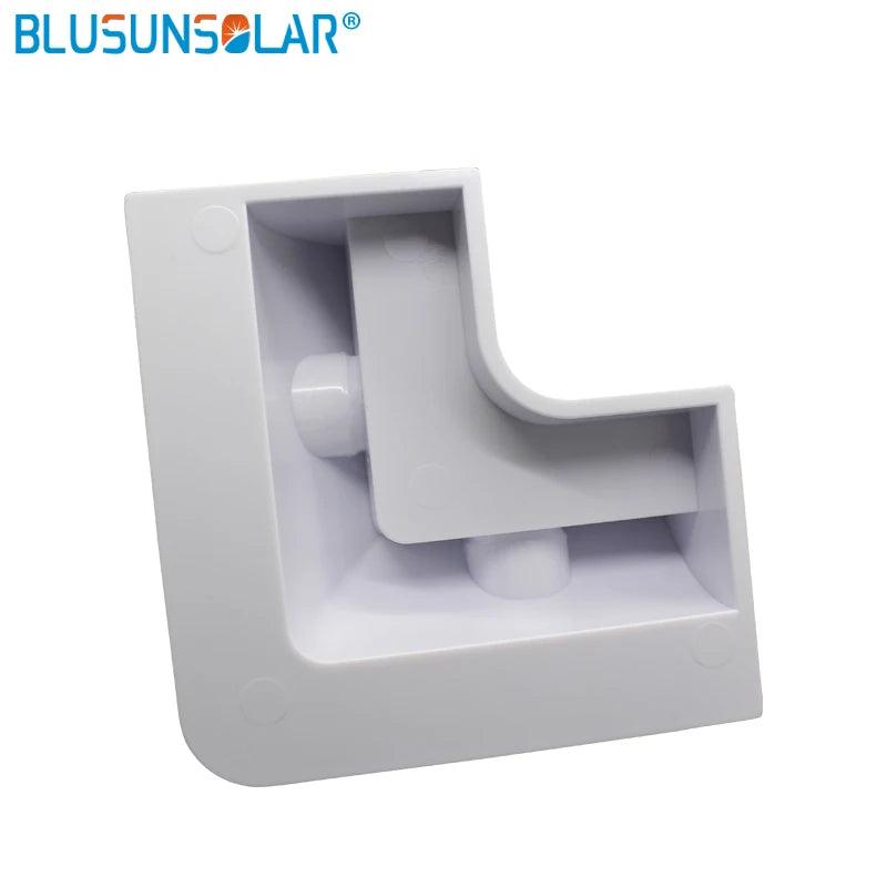 5 Set /Lot 4 X Corner Bracket Set Solar Panel Mounting Kit-White