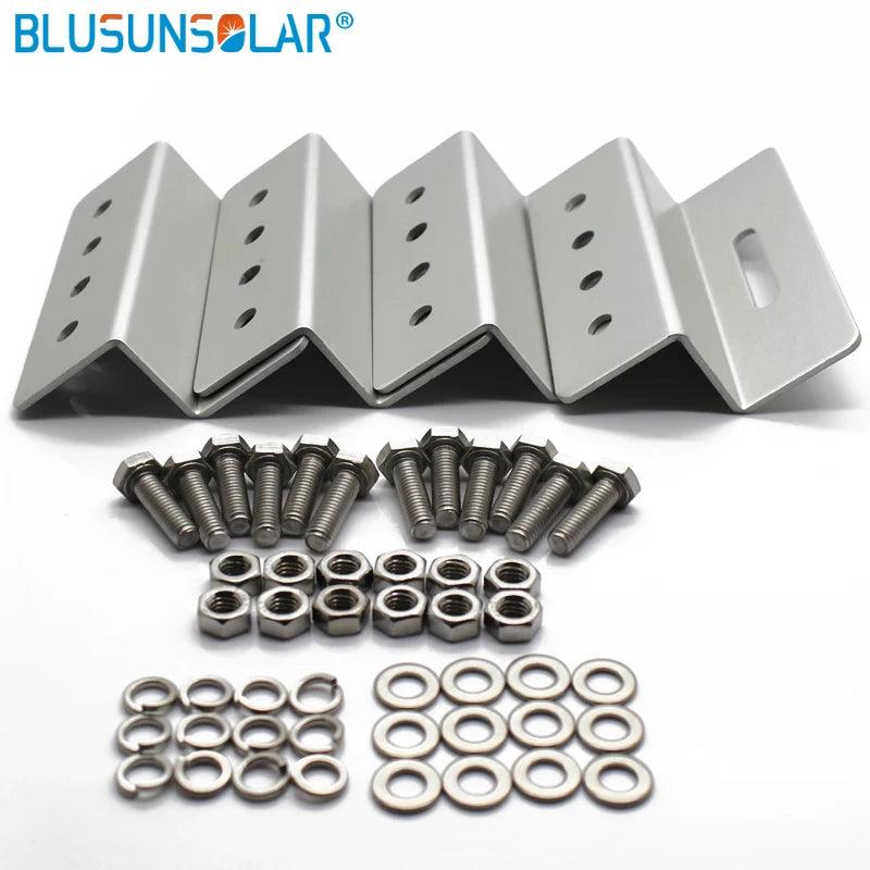 5 Sets 100% Aluminum Z- Mounting Type Solar Panel Roof Mounting Bracket for Carvan Roof