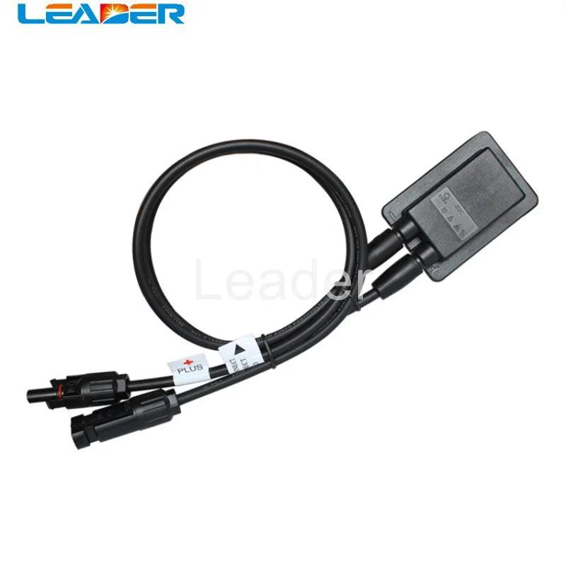 50 Pcs/lot Solar Photovoltaic Junction Box 2 Rail PV Cell Box with Solar Panel Connector and Cable for Solar Panel FS0152