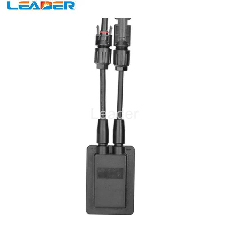 50 Pcs/lot Solar Photovoltaic Junction Box 2 Rail PV Cell Box with Solar Panel Connector and Cable for Solar Panel FS0152