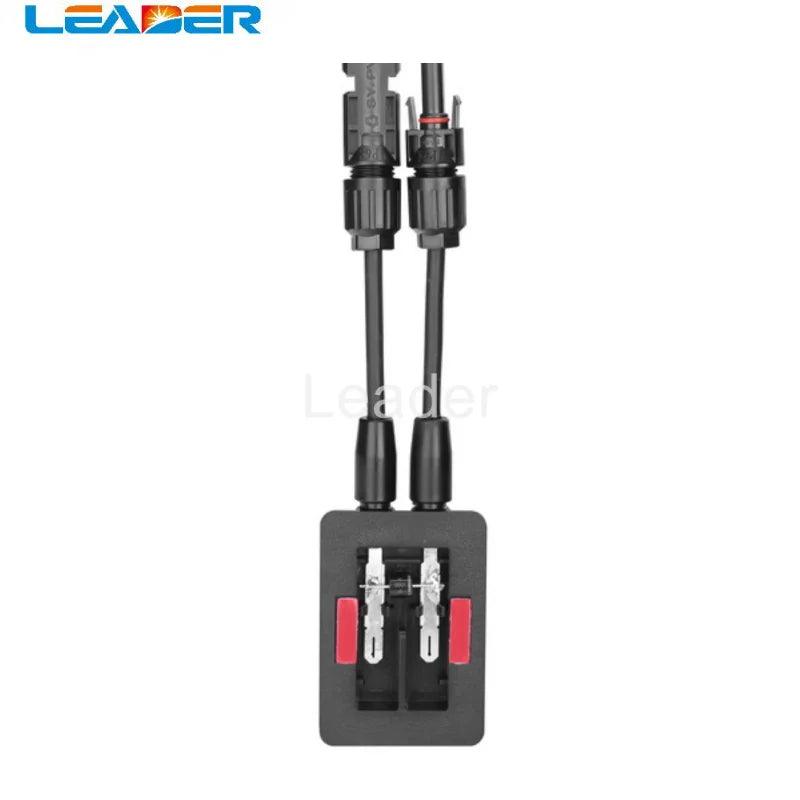 50 Pcs/lot Solar Photovoltaic Junction Box 2 Rail PV Cell Box with Solar Panel Connector and Cable for Solar Panel FS0152