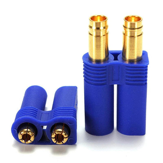 500 Pairs/lot EC5 Gold Bullet Connector Banana Plug Terminals with Housing for RC Part