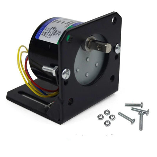 50KTYZ Permanent Magnet Synchronous Motor 6W With Fixed Bracket AC 12V 24V 110V 220V Geared Speed 1rpm to 60rpm Reversed CW CCW,50ktyz 110v motor,