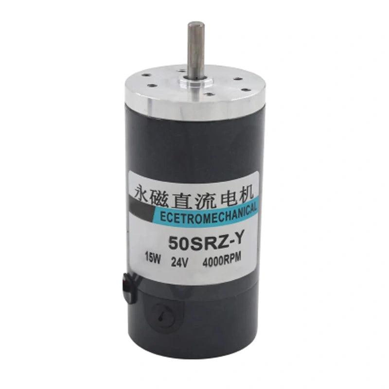 50SRZ-R Dia 50mm Tubular Motor 15W 12V 24V DC Motor Round Shaft 2000RPM 3000RPM 4000RPM 5000RPM 6000RPM High Speed Low Noise