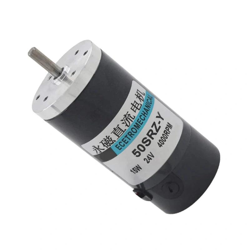50SRZ-R Dia 50mm Tubular Motor 15W 12V 24V DC Motor Round Shaft 2000RPM 3000RPM 4000RPM 5000RPM 6000RPM High Speed Low Noise