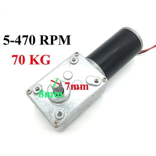 5840-31ZY DC Worm Gear Motor Reduce 12V 24V Powerful High Torque Electric Motor Reversed Gearbox Door Robot,high torque low rpm electric motor