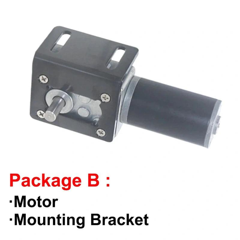 5840-31ZY DC Worm Gear Motor Reduce 12V 24V Powerful High Torque Electric Motor Reversed Gearbox Door Robot