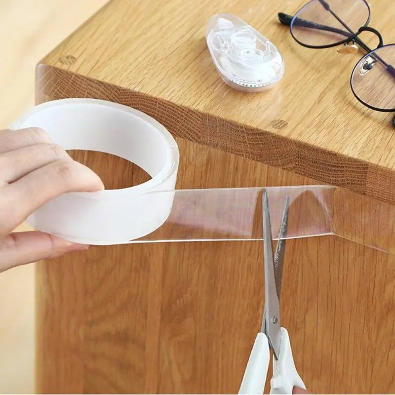 1/2/3/5M Nano Tape Double Sided Tape Transparent No Trace Reusable Waterproof Adhesive Tape Glue Cleanable Home Gekkotape - electrical center b2c