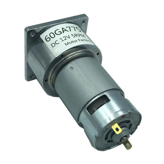60GA775 35W Powerful Permanent Magnet High Torque 82KG.CM 12V 24V DC Gear Motor 12 Volt Slow Speed Adjustable Forward Reverse