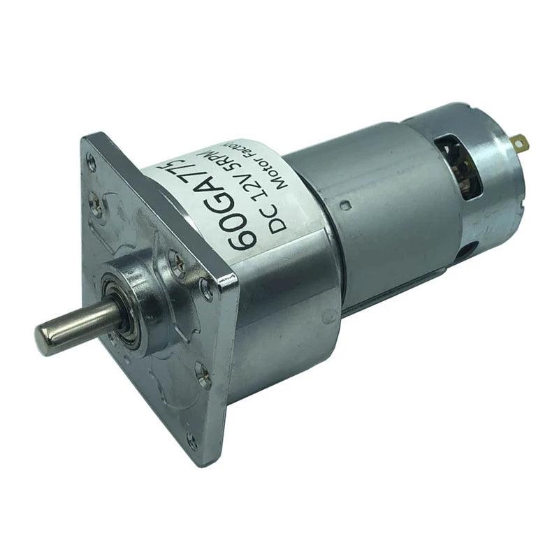 60GA775 Powerful Micro Permanent Magnet High Torque 24V DC Gear Motor 12 Volt Slow Low Speed 5-500RPM Adjustable Speed Reversed