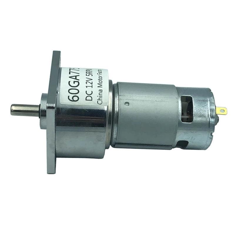 60GA775 Powerful Micro Permanent Magnet High Torque 24V DC Gear Motor 12 Volt Slow Low Speed 5-500RPM Adjustable Speed Reversed