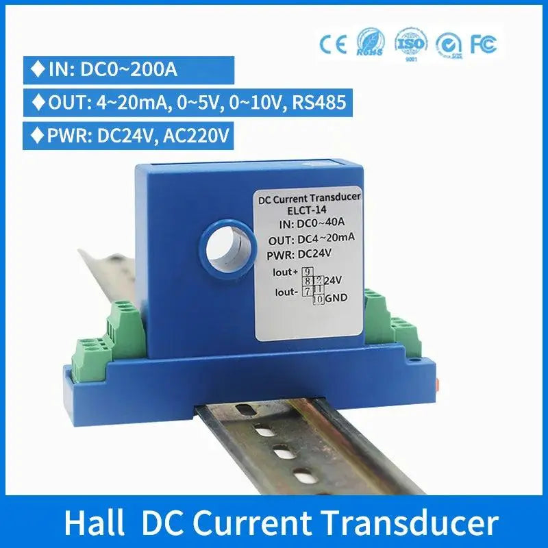 DC 0-200A Electrical Current Transmitter Close Loop CT 4-20mA 0-5V Output - electrical center b2c