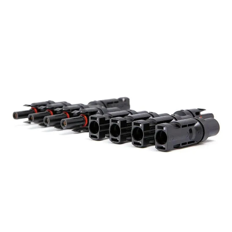 1 Pair x Male Female M/FM 4 to 1 Solar Panel Connector Cable Splitter Adapter SOLAR PV 4T Branch parallel Connector - electrical center b2c
