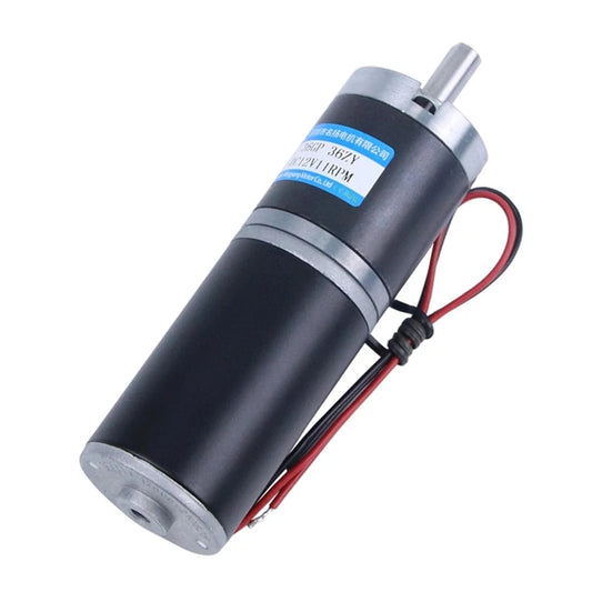 DC Planetar Gear Motor 12V 24V High Torque 100KG Reducer 11rpm-1539rpm PWM Speed Control Reversed Low Noise Electric Engine 36ZY