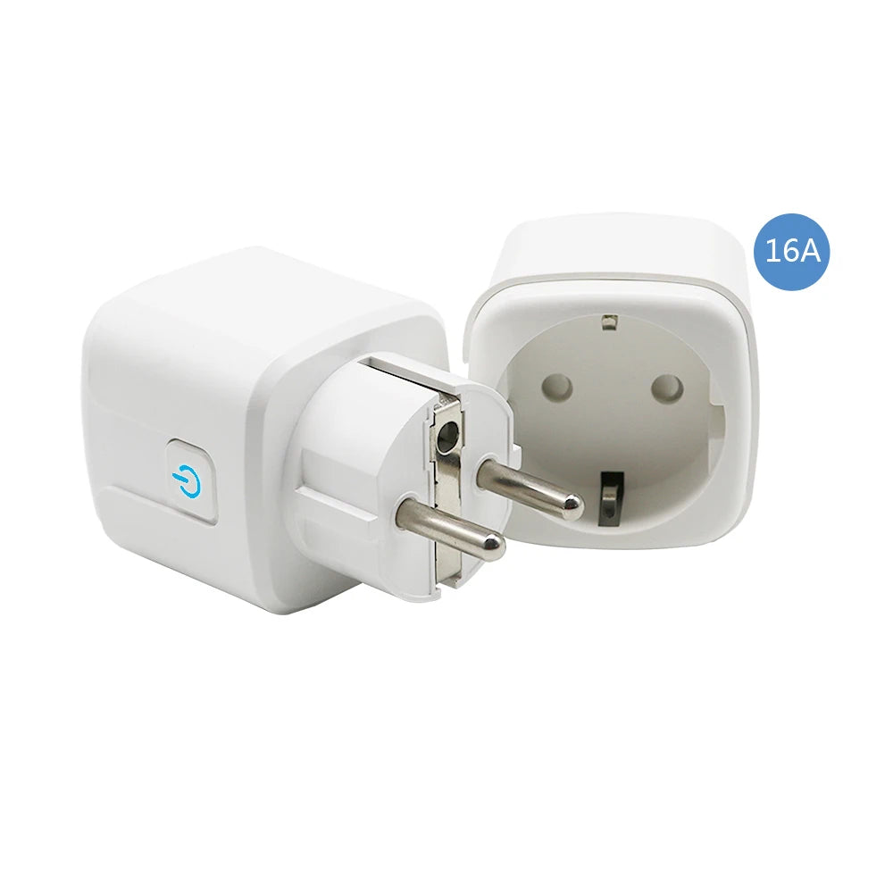 EU/US/UK 10A/16A Smart Wifi Power Plug Energy Monitor Timer Smart Home Wifi Wireless Socket for Alexa Google Home by Tuya App
