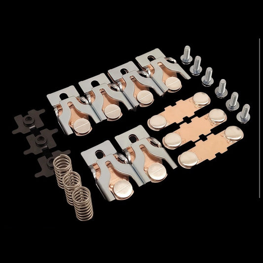 Schneider LC1D contactor contacts, LC1D115 contact kit, LC1D150 contactor spare parts, AC contactor silver contacts, LC1D170 replacement contacts, contactor main contacts, LA5D803 contact kit, Schneider contactor repair kit, CJX2 contactor contacts, 3P contactor contacts, 3 movable 6 stationary contacts, terminal distribution contactor parts, industrial contactor contacts, LC1D245 contact kit, LC1D300 contactor parts